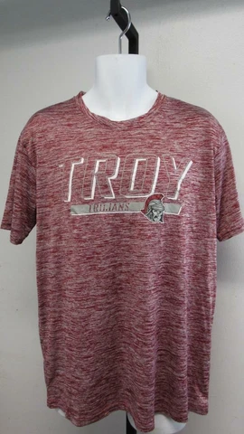 New Troy Trojans Mens Sizes L-XL Red Russell Athletic Shirt Cover
