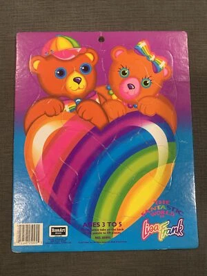 Vtg RoseArt Fantastic World of Lisa Frank Jigsaw Board Tray Puzzle Bears Age 3-5 - Image 1 of 4