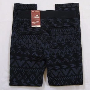 NEW Girls Arizona Knit Jegging Legging Pants Blue Indigo Aztec Print Size 6, 6X - Picture 1 of 23