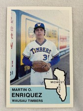 1982 Wausau Timbers-Minor League Baseball Card#15-Martin O. Enriquez