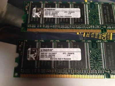 Kingston Kvr 2.5V RAM Memory 9905193-134.A02LF   3604194-0487058 2 MODULES - Image 1 of 4
