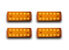 4 X 12V 12 Led Orange Bernstein Seitenblinker Lichter Lkw Anhanger Fahrwerk Bus