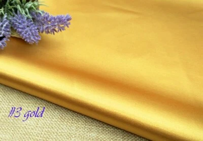 1 yard X 1.48 meter Slightly Stretch Satin Material Charmeuse Fabric - Image 1 of 4