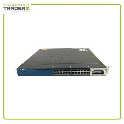 WS-C3560X-24P-S V02 Cisco 3560X PoE 24-Port Network Switch W/ 1x C3KX-NM-10G - Image 1 of 2