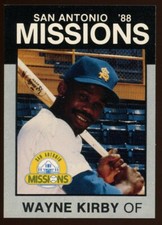 1988 Best Cards San Antonio Missions WAYNE KIRBY RC DODGERS WILLIAMSBURG VA