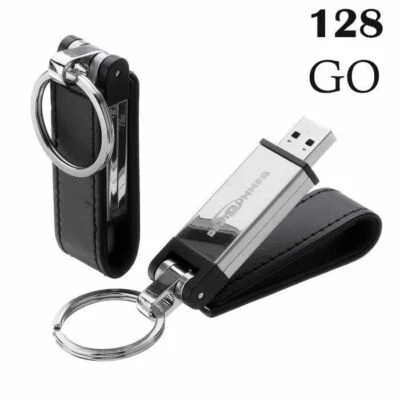 128 GO CLE USB 3.0 Alliage De Zinc Mémoire Flash Drive Pour PC Elégant Noir - Photo 1/4