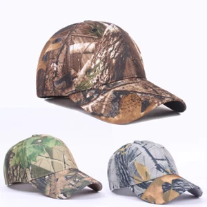 Real Tree Camouflage Baseball Cap Adjustable Baseball Cap Hunting Jungle Hat - Picture 1 of 13
