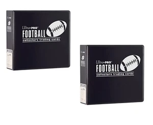 (Lot Of 2) Ultra Pro 3" Football Trading Card Collector's Album (Black) Binder - Picture 1 of 3