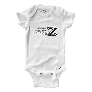 Infant Baby Bodysuit Romper Clothes Newborn Gift Mobile Suit Gundam ZZ Symbol - Picture 1 of 2