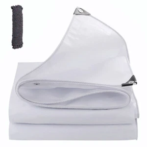 Tarpaulin Heavy Duty Resistant Waterproof Tarpaulin Tarp Outdoor Furniture Shed - Picture 1 of 50