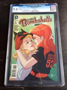DC Comics Bombshells #3 Kate Leth 1:25 Variant CGC 9.8 LGBT Kiss  - Picture 1 of 1