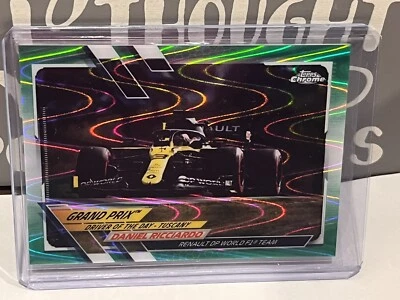 Daniel Ricciardo 2021 Topps Chrome Formula 1 Green Ray Wave /99 #100 Mclaren F1 - Image 1 of 2