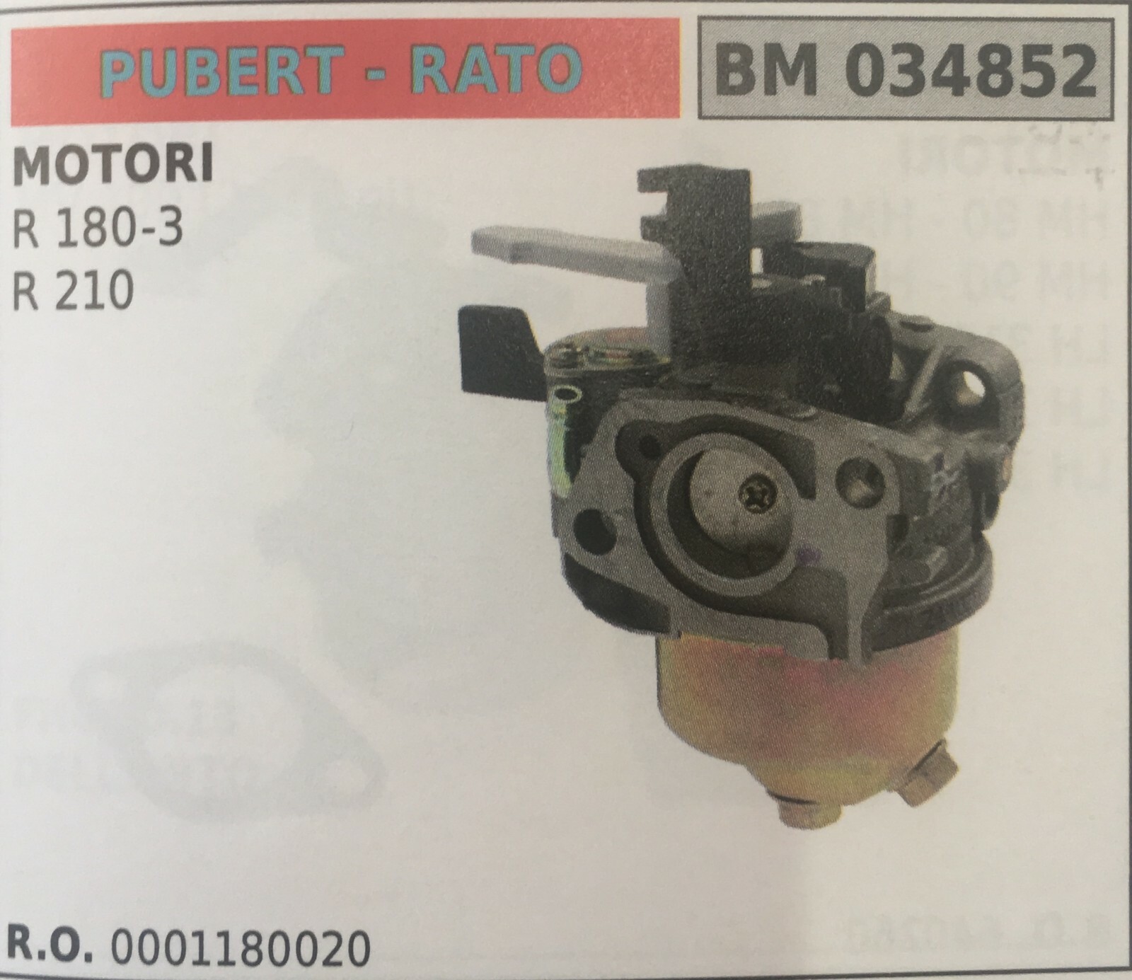 Porte De Regulateur Moteur Rato R180 Bh (1) - Moteur Rato R180 Bh (1) | Ebay