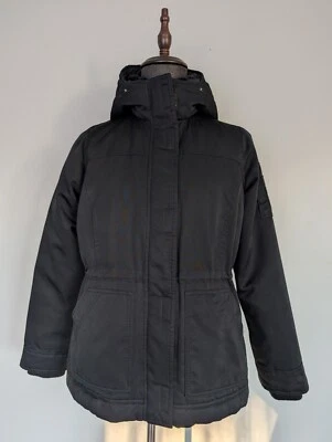 HOLLISTER Women's Size L ALL WEATHER DOWN PARKA JACKET COAT BLACK  - Image 1 of 4