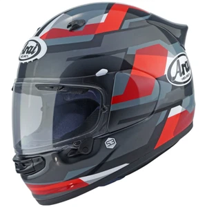Arai Quantic Full Face Motorcycle Helmet Abstract Red Black Grey ECE 2206 - Picture 1 of 5