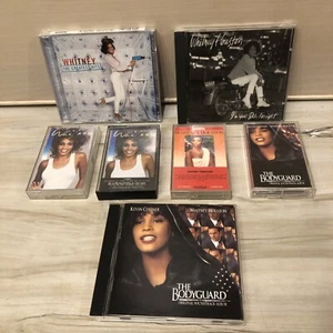 Whitney Houston CD & Cassette Lot- The BodyGuard The Greatest Hits Baby Tonight - Picture 1 of 9