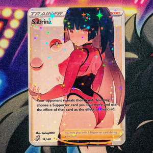 Sabrina Full Art Custom Card Trainer Anime Goddess Story Holofoil I