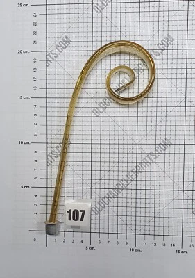 Lámpara de araña veneciana de Murano ámbar rizada hoja superior repuesto Foto 1 de 4