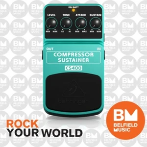 Behringer CS400 Compressor Sustainer Ultimate Dynamics Effects Pedal CS-400 - BM - Picture 1 of 4