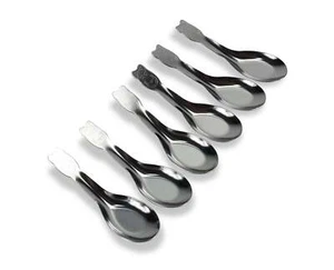 Thai Stainless Steel Spoons for kids, Zebra Brand, Pack of 6. Ramen soup spoon. - Picture 1 of 5