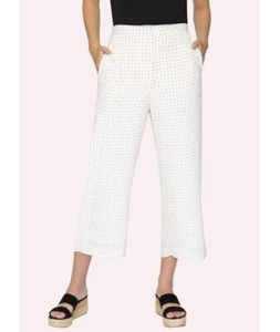 NWT Tart Collections Evan Polka Dot Cropped Pants Size Large Nude Black - Bild 1 von 12