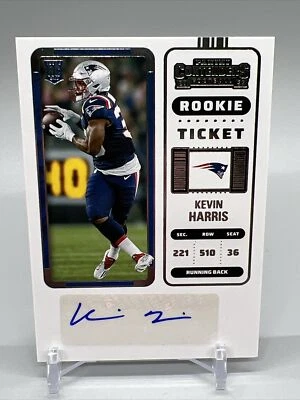 2022 PANINI CONTENDERS RC #238 KEVIN HARRIS ROOKIE TICKET AUTO AUTOGRAPH - Image 1 of 2