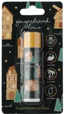 PUCATOR Secret Santa Gifting Father Christmas Gingerbread Lane Lip Balm Gingerbread