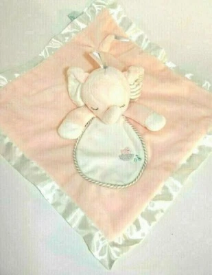 Manta de seguridad Douglas Lovey rosa elefante bebé felpa Minky satinado Foto 1 de 4