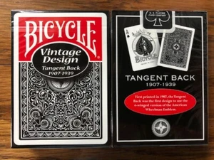 Bicicleta Tangente Trasero (NEGRO) Juego de Cartas - Imagen 1 de 2