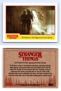 Entering The Quarantine Zone #7 Stranger Things 2018 Topps Trading Card