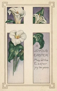 C2- Cp Ansichtskarte Kreuz & Reliefblumen - Fp Vg 1924 - Bild 1 von 2