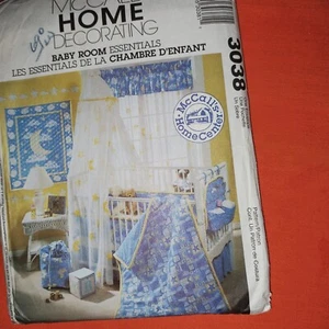 McCall's #3038 BABY ROOM ACCESSORIES Vintage 2000 Paper Sewing Pattern New/Uncut - Picture 1 of 3