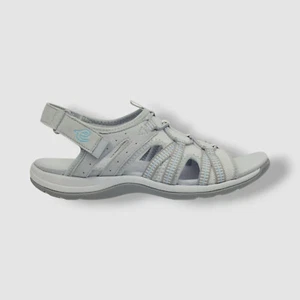 Easy Spirit Women's Gray Spark Open-Toe Slingback Flat Sandals Shoe Size 8M - Picture 1 of 7