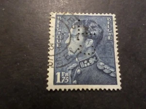BELGIQUE, timbre PERFIN perforé CL, oblitéré - Imagen 1 de 2