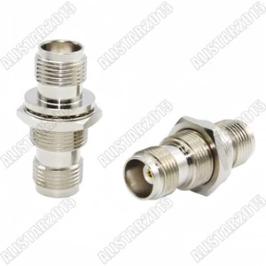 5x TNC Female to Female Jack Bulkhead Nut Adapter TNC-TNC Type Coaxial Connector - Picture 1 of 7