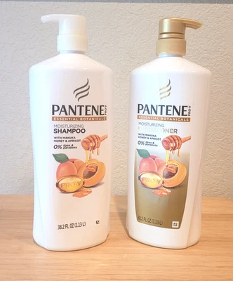 New Pantene Essential Botanicals Moisturizing Shampoo & Conditioner Set 38.2floz - Image 1 of 4