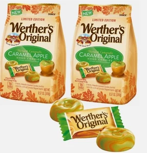 Werther's Original Limited Edition Caramel Apple HARD Candy, 8.57 oz | Pack of 2 - Picture 1 of 4