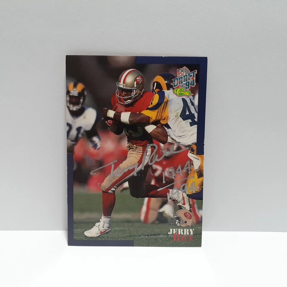 1994 Classic Jerry Rice Auto Autograph Card Draft 94 San Francisco 49ers - Image 1 of 4
