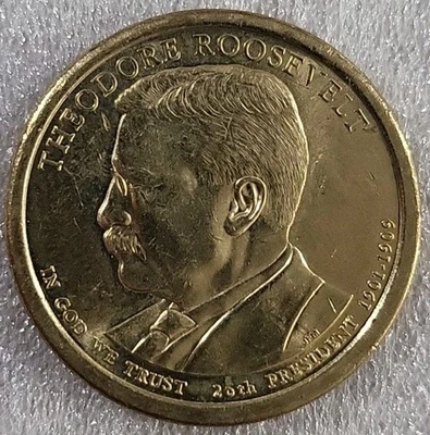 2013 P Theodore Roosevelt Presidential Dollar Coin *C755 - Image 1 of 3