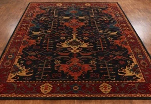 Channing Blue Oriental Parsian Style Tufted Handmade 100% Woolen Area Rugs - Picture 1 of 9