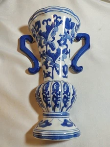 Porcelain Blue & White Wall Pocket Vase Wall Decoration  - Picture 1 of 7