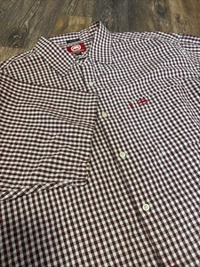 Ecko Unltd. The Krute Mens Woven XXL Red Plaid Short Sleeve Button Down Cotton - Picture 1 of 15