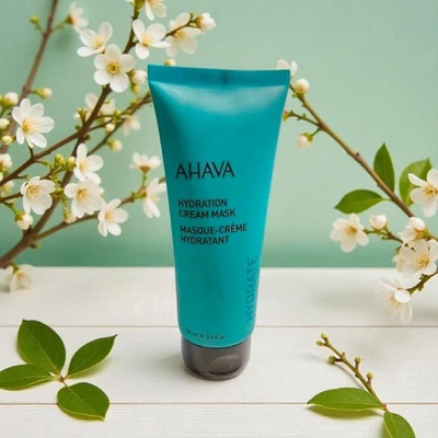 Ahava Hydration Cream Mask 3.4 oz Dead Sea Minerals Vegan Moisturizing NEW - Image 1 of 3