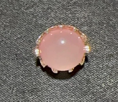 Pink And Gold Faux Pearl Buttons Qty 11 1/2” 12.5mm New - Image 1 of 4