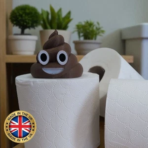 Fun Mr Pooh emoji toilet roll decoration display topper figure - Picture 1 of 8