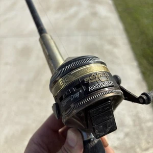 Vintage Zebco 33 40th Anniversary Angelrolle & Rutenrute Set Made in USA - Bild 1 von 10