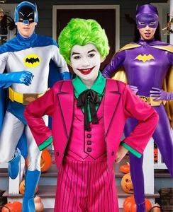 Costume Halloween Batman Classic 1966 Joker Deluxe tuta per ragazzi L 10-12 - Foto 1 di 9