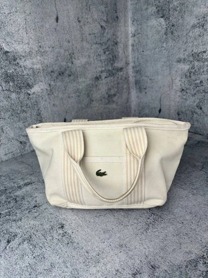 Bolso de mano Lacoste vintage de lona beige Foto 1 de 4