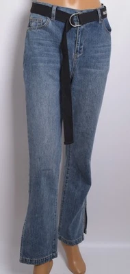 Balenciaga Women Blue Jeans Pants 100% Cotton Flared Denim Trousers Sz L - Image 1 of 4