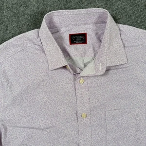 UNTUCKit Shirt Medium Purple Fortia Relaxed Fit Short Sleeve Button Up Men's - Picture 1 of 9